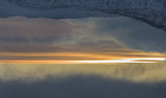 hillside in sunset