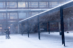Snøstorm herjer på Blindern