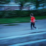 Jogging.