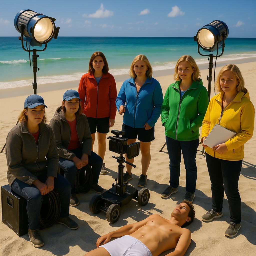 Filmset-beach-man-and-women